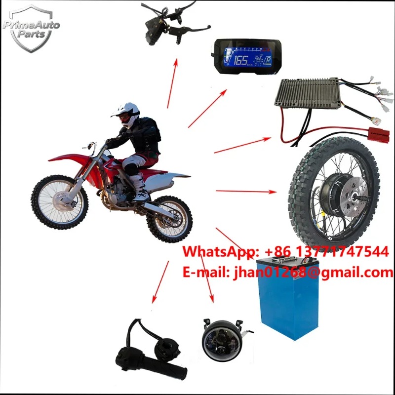 12000W Electric Motorcycle Hub Motor - Nowy Zestaw do Konwersji Elektrycznej 72V