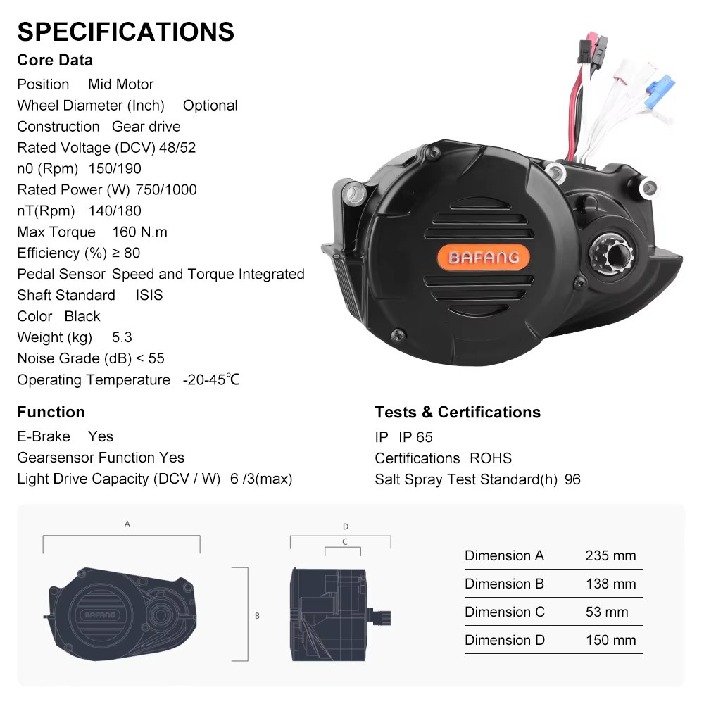 Zestaw do konwersji roweru na  – Mid Drive Conversion Kit 1000W recenzja i cena
